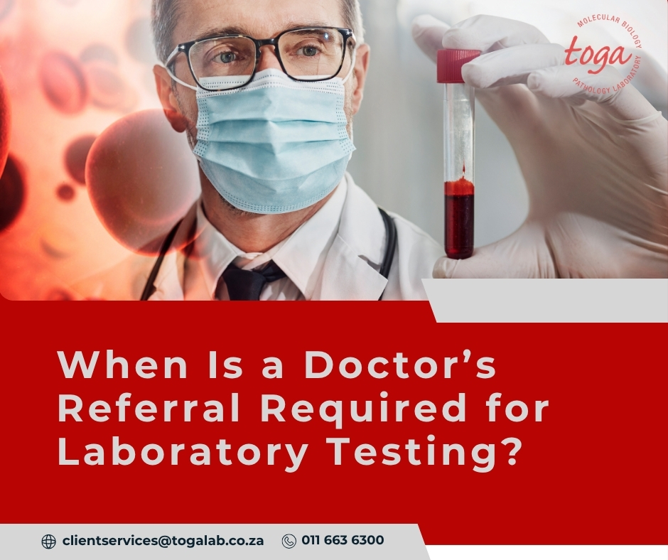 doctor’s referral for laboratory tests